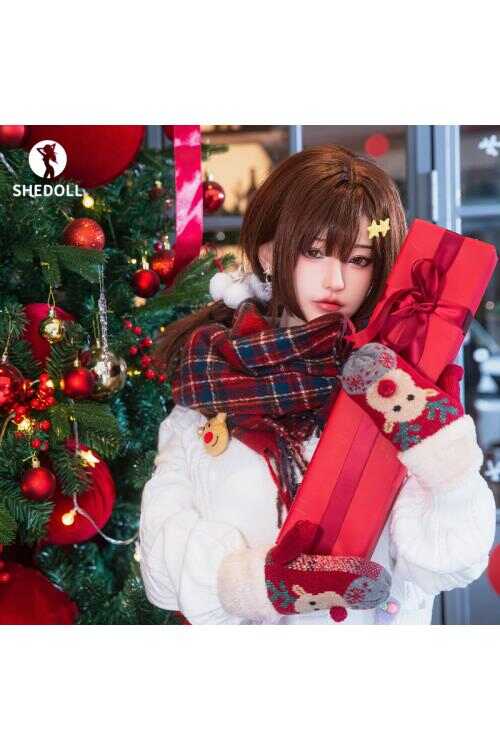 SHEDOLL 蘇星冉(ソ セイネン) 158cm クリスマス天使 · Cカップ冬コート&チェックスカート · 純欲巨尻 · 発熱軽量ボディ+振動マン · 専属性幻想ギフト