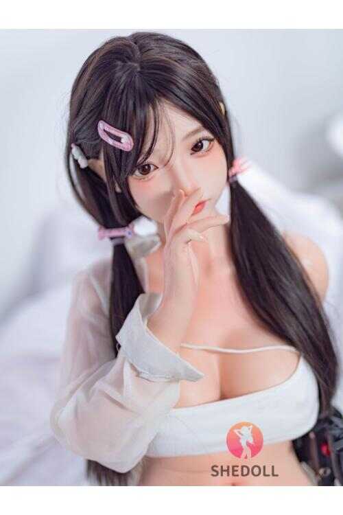 SHEDOLL ルオ イ 148cm | Dカップ | 花柄ドレス風 | 小柄巨乳細腰 | 加熱ボディ+植毛カスタム | 純欲系ガールフレンド