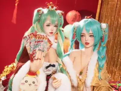 新年攝影比賽《雙馬尾的小財神送福》