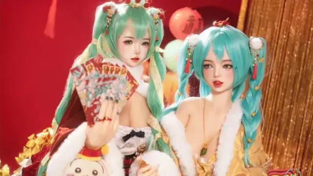 新年攝影比賽《雙馬尾的小財神送福》