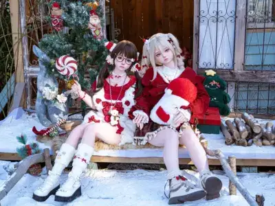 新年攝影比賽《東笙&北梔 雪地！木屋！溫暖的聖誕節》